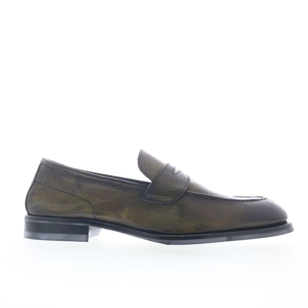 Di Bianco Mens Aviano Lined Calfskin Green Shoes (NWT) - Picture 1 of 7